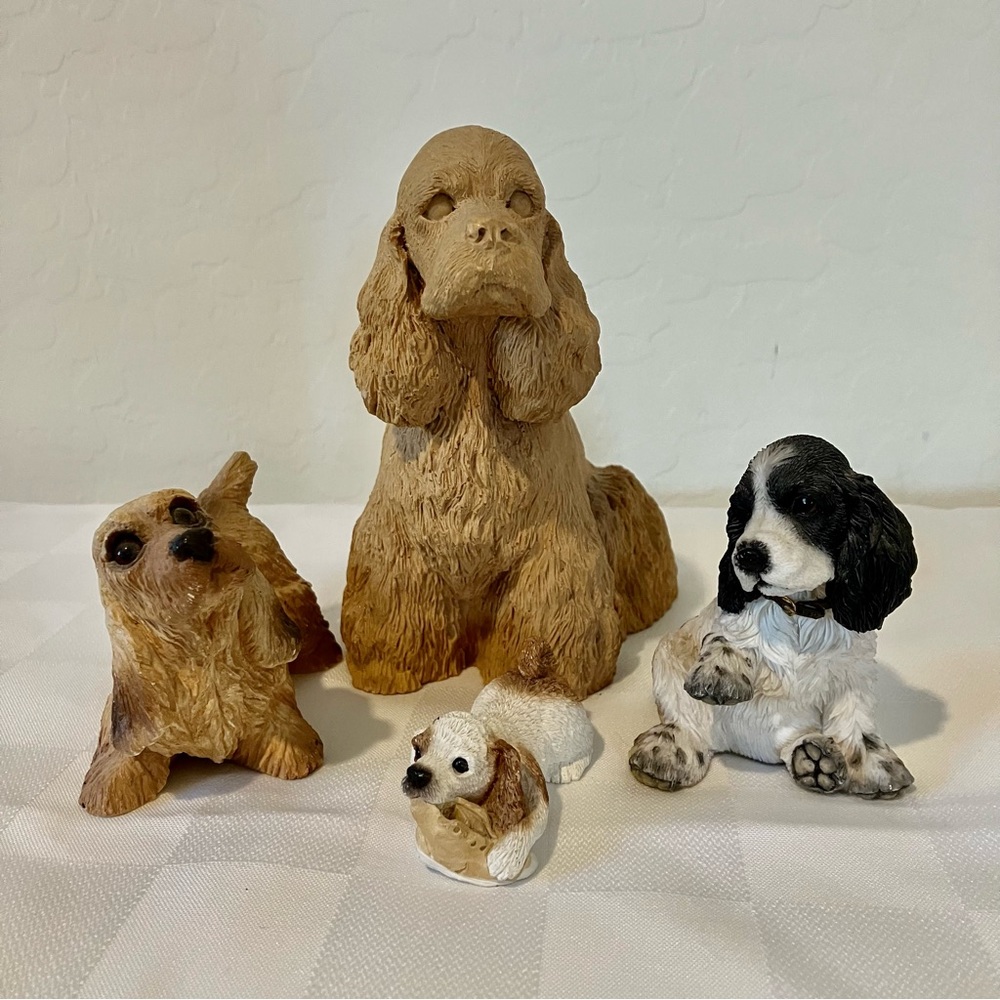Collection of Cocker Spaniel Figurines, set of 4